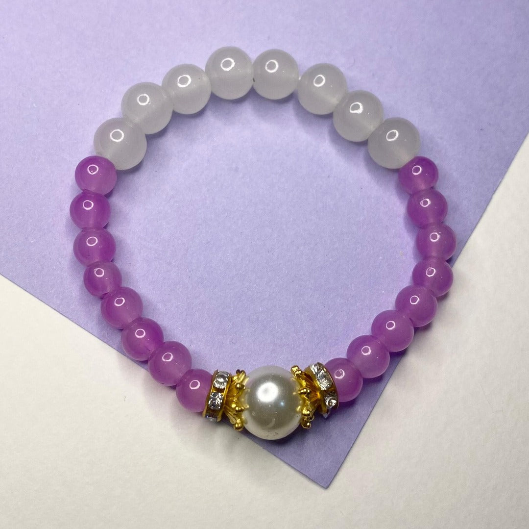 Royal Amethyst & Pearl Bracelet