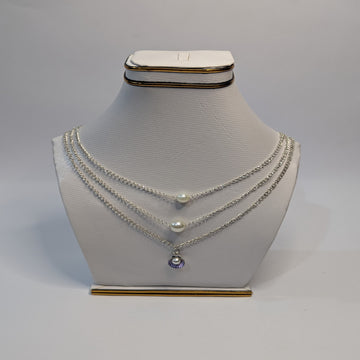 Elegant Layered Pearl Shell Necklace