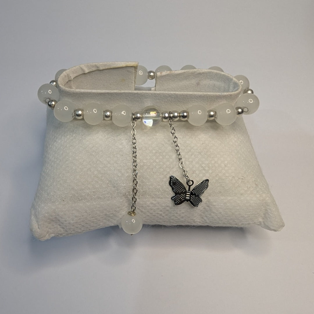 Elegant Butterfly Beaded Bracelet