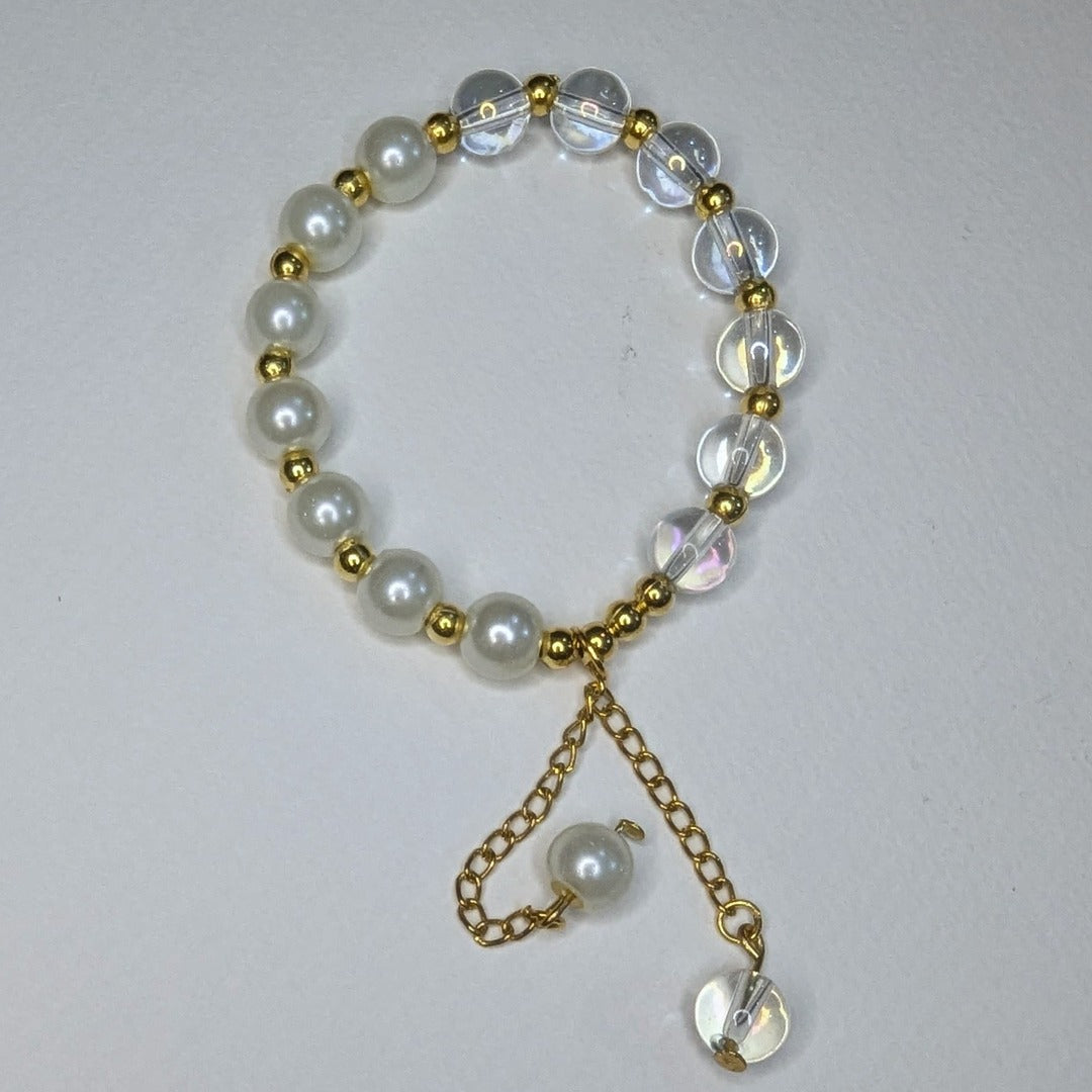 Elegance Pearl & Crystal Bracelet